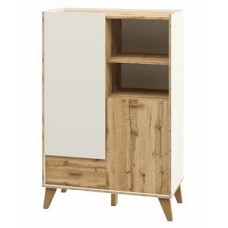 Шкаф комбинированный Сканди Белый МН-036-07