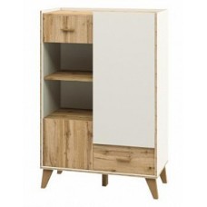 Шкаф комбинированный Сканди Белый МН-036-08