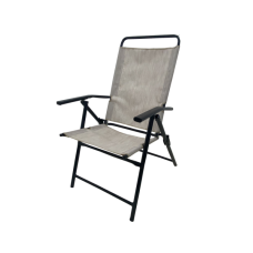 Кресло складное набора "Анкона" (м-ц жестк.текстилен бежевый ,полимер черный)