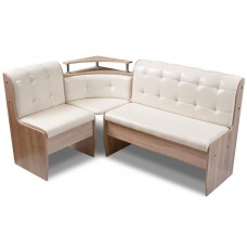 Кухонный угловой диван Магнат на Втяжках с угловой полкой 120*170